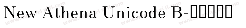 New Athena Unicode B字体转换